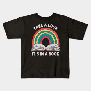 Take a Look it's in a Book Reading Rainbow Kids T-Shirt